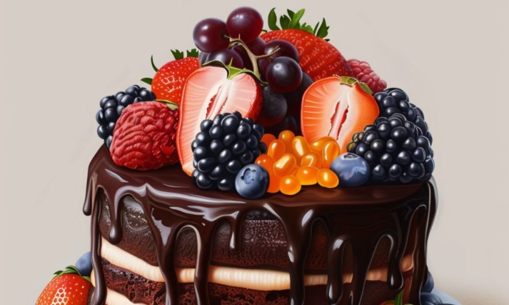 Pastel de Chocolate con Frutas La Receta de Un Dulce Equilibrio