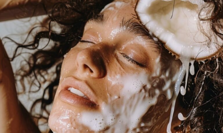 mascarilla de jengibre y coco para el cabello