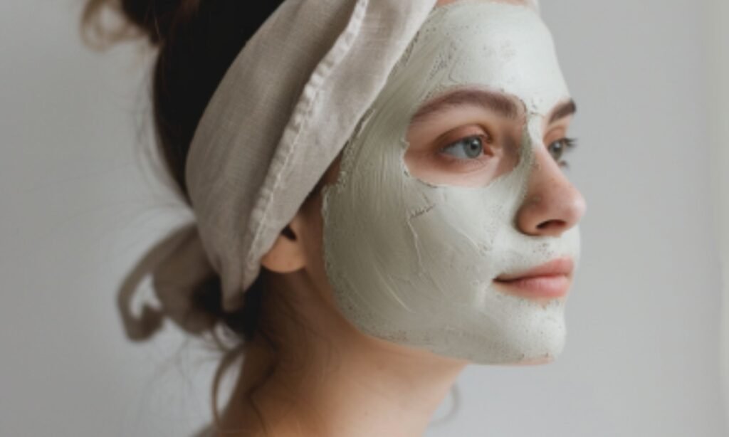 mascarilla de lino para el rostro