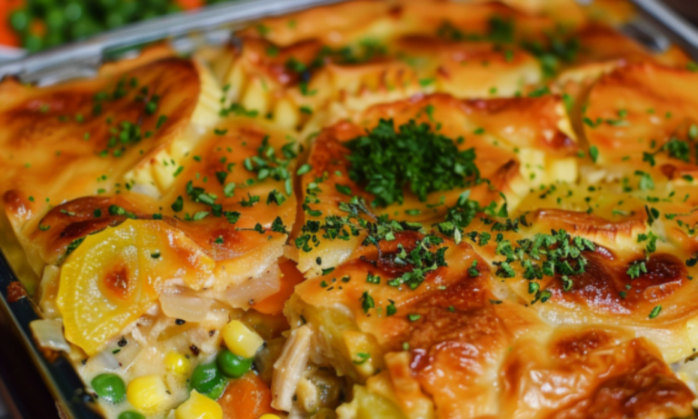 Receta de Pastel de Pollo, Sabor y Confort en Cada Bocado